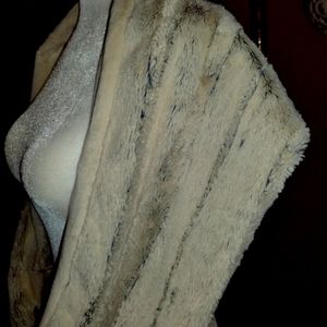 North Face Faux Fur Infinity Scarf Wrap